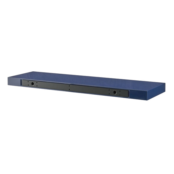 Barney Modern Floating Wall Shelf with Veneer Finish for Books and Decorative Displays