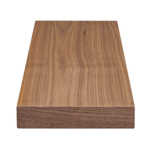 Barney Modern Floating Wall Shelf with Veneer Finish for Books and Decorative Displays