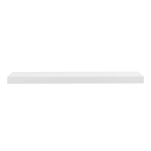 EE Test Vendor Barney Modern Floating Wall Shelf with Veneer Finish for Books and Decorative Displays High Gloss White EETEST-09742-WHT