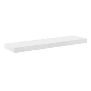Barney Modern Floating Wall Shelf with Veneer Finish for Books and Decorative Displays