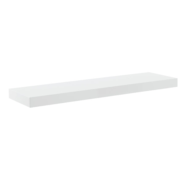 Barney Modern Floating Wall Shelf with Veneer Finish for Books and Decorative Displays