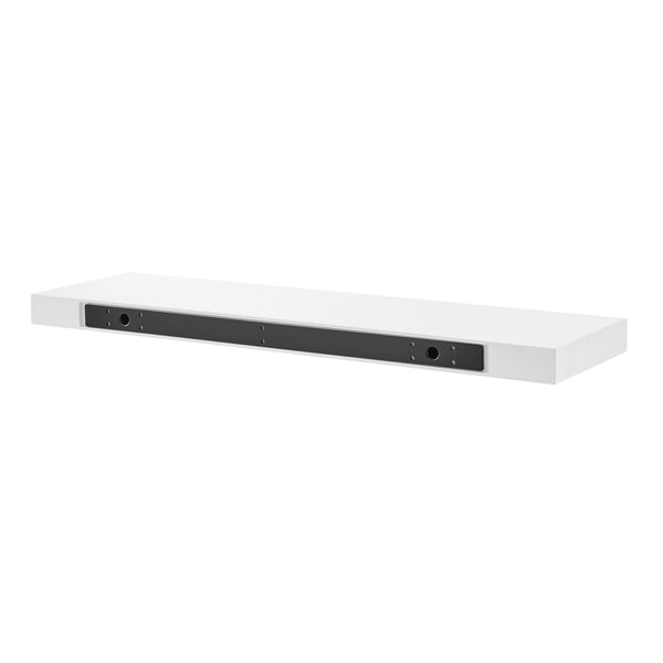 Barney Modern Floating Wall Shelf with Veneer Finish for Books and Decorative Displays