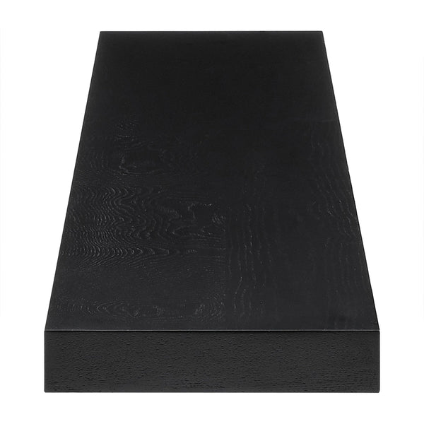 Barney Modern 75 Inch Floating Wall Shelf for Books Figurines and Decorative Display Accents