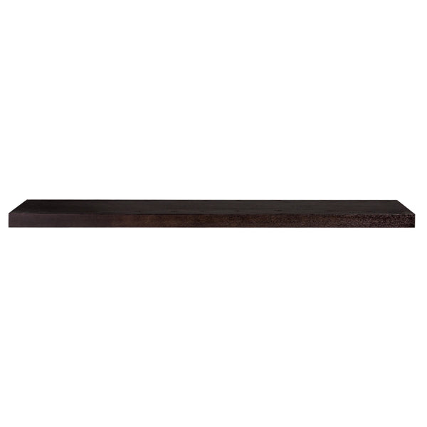 EE Test Vendor Barney Modern 75 Inch Floating Wall Shelf for Books Figurines and Decorative Display Accents Wenge EETEST-09747WEN