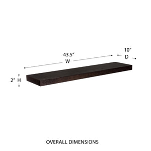 Barney Modern Floating Wall Shelf for Books Figurines and Decorative Display Accents