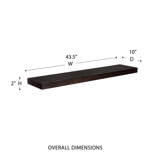 Barney Modern Floating Wall Shelf for Books Figurines and Decorative Display Accents