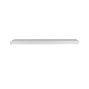 EE Test Vendor Barney Modern Floating Wall Shelf for Books Figurines and Decorative Display Accents White EETEST-09748WHT