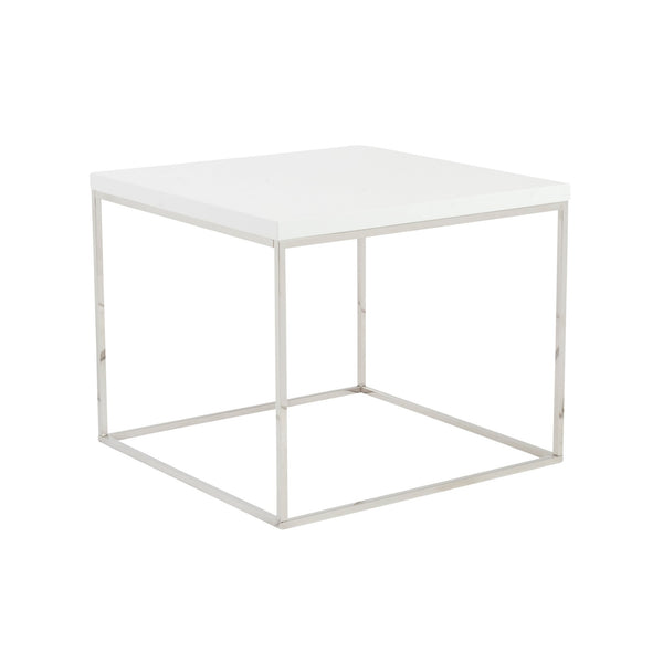 Teresa Accent Side Table with Sleek Base for Stylish Modern Living Room Decor and Entertaining