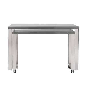 Dillon 48 Inch Executive Writing Desk with Metal Base for Modern Office Workspace Productivity