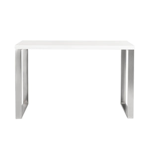 Dillon 48 Inch Executive Writing Desk with Metal Base for Modern Office Workspace Productivity