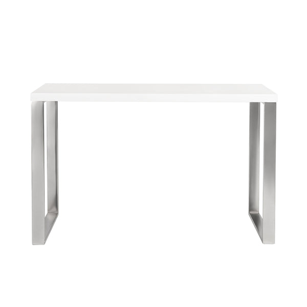 Dillon 48 Inch Executive Writing Desk with Metal Base for Modern Office Workspace Productivity
