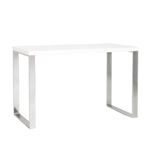 Dillon 48 Inch Executive Writing Desk with Metal Base for Modern Office Workspace Productivity