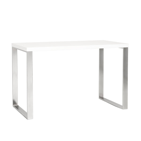 Dillon 48 Inch Executive Writing Desk with Metal Base for Modern Office Workspace Productivity