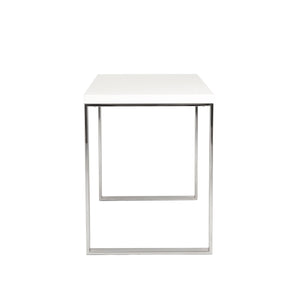 Dillon 48 Inch Executive Writing Desk with Metal Base for Modern Office Workspace Productivity