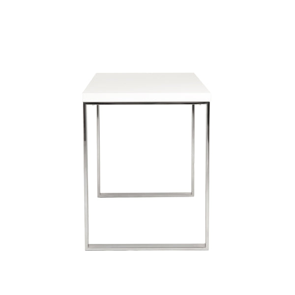 Dillon 48 Inch Executive Writing Desk with Metal Base for Modern Office Workspace Productivity