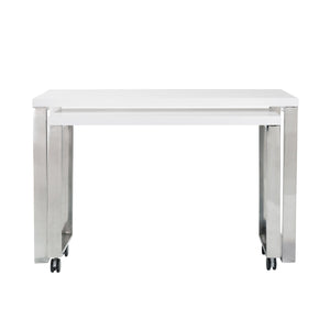 Dillon 48 Inch Executive Writing Desk with Metal Base for Modern Office Workspace Productivity
