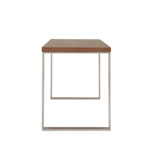 Dillon 48 Inch Executive Writing Desk with Metal Base for Modern Office Workspace Productivity