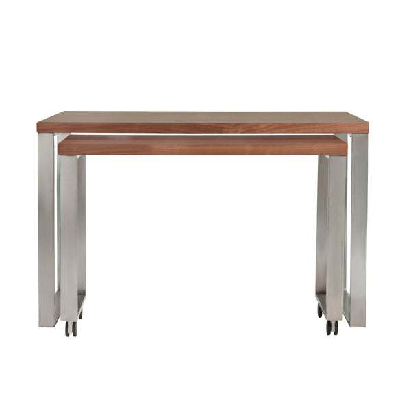 Dillon 48 Inch Executive Writing Desk with Metal Base for Modern Office Workspace Productivity