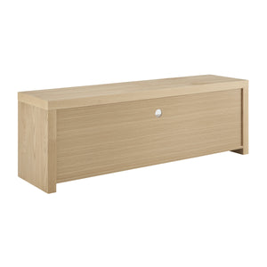 Bryant Media Stand with Three Drawers Wide Shelf and Cable Management for Living Room Storage