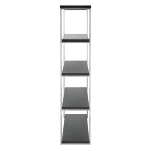 Dillon Five Shelf Bookcase with Steel Frame for Modern Office Storage and Display