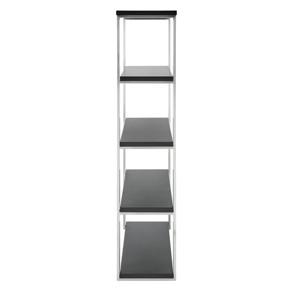 Dillon Five Shelf Bookcase with Steel Frame for Modern Office Storage and Display