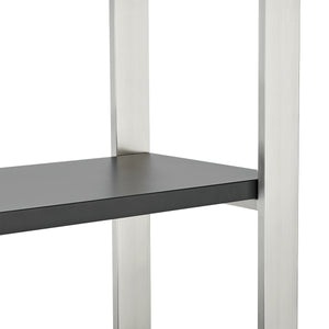 Dillon Five Shelf Bookcase with Steel Frame for Modern Office Storage and Display