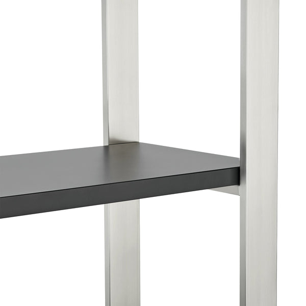 Dillon Five Shelf Bookcase with Steel Frame for Modern Office Storage and Display