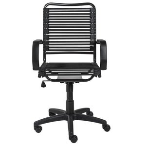 EE Test Vendor Allison High Back Bungee Office Chair with Ventilated Seat and Graphite Frame Support EETEST-12542BLK