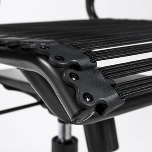 Allison High Back Bungee Office Chair with Ventilated Seat and Graphite Frame Support
