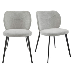 Markus Upholstered Side Chair Set with Plush Foam Seat and Durable Stain Resistant Fabric