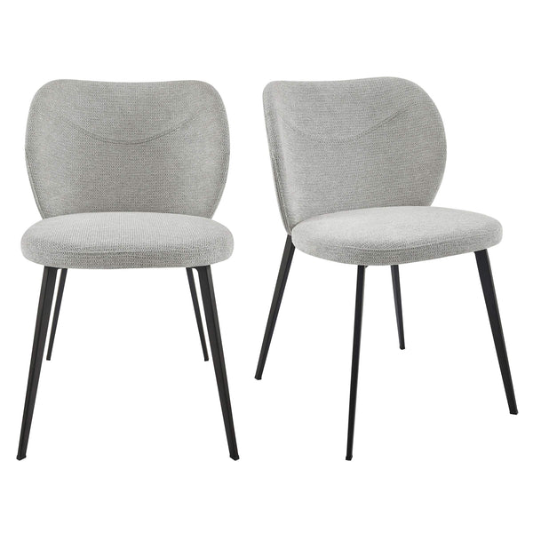 Markus Upholstered Side Chair Set with Plush Foam Seat and Durable Stain Resistant Fabric