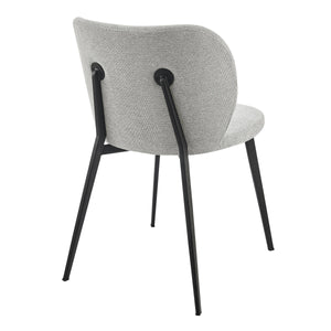 Markus Upholstered Side Chair Set with Plush Foam Seat and Durable Stain Resistant Fabric