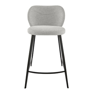 Markus Upholstered Counter Stool with Water Repellent Fabric and Plush Foam Padded Seat