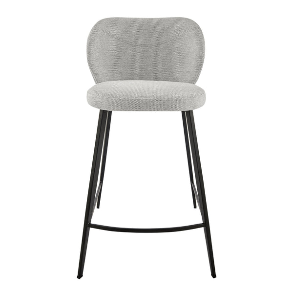 Markus Upholstered Counter Stool with Water Repellent Fabric and Plush Foam Padded Seat