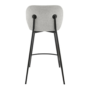 Markus Upholstered Counter Stool with Water Repellent Fabric and Plush Foam Padded Seat