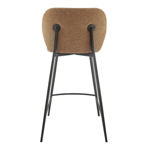Markus Upholstered Counter Stool with Water Repellent Fabric and Plush Foam Padded Seat