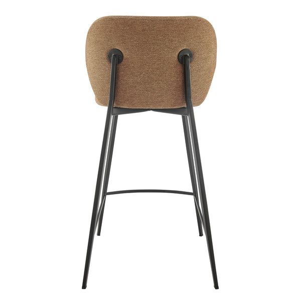 Markus Upholstered Counter Stool with Water Repellent Fabric and Plush Foam Padded Seat