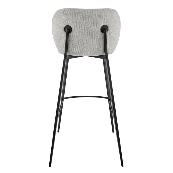 Markus Upholstered Barstool Plush Foam Seat Water Repellent Fabric Contract Grade Quality