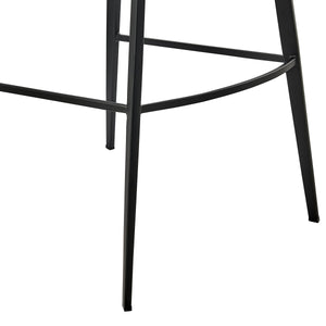 Markus Upholstered Barstool Plush Foam Seat Water Repellent Fabric Contract Grade Quality