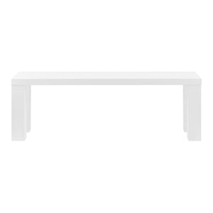 Abby 57 Inch Honeycomb Wood Bench Lightweight Durable Modern Seating for Entryway or Any Room