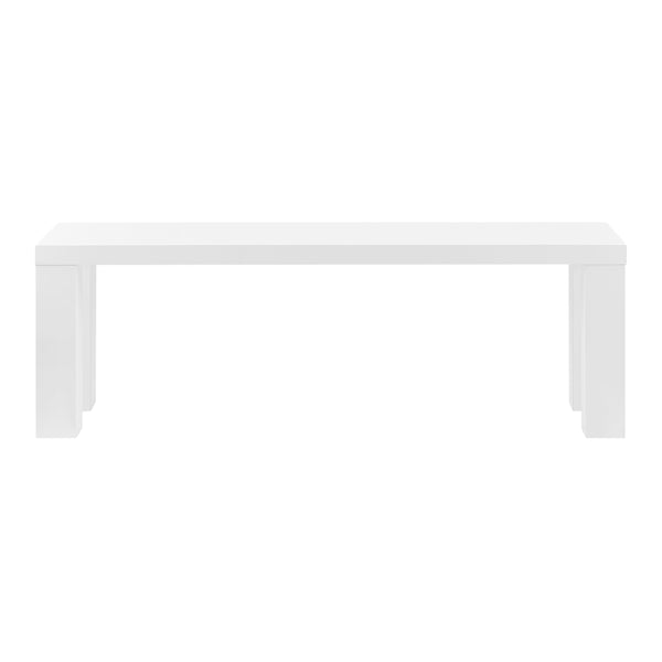 Abby 57 Inch Honeycomb Wood Bench Lightweight Durable Modern Seating for Entryway or Any Room