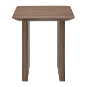 EE Test Vendor Caden Walnut Slat Side Table Minimalist Design for Living Room or Lounge EETEST-19766-WAL
