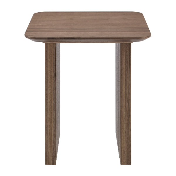 EE Test Vendor Caden Walnut Slat Side Table Minimalist Design for Living Room or Lounge EETEST-19766-WAL