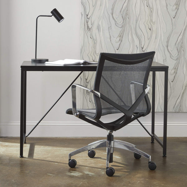 Gilbert Steel Frame Writing Desk Sturdy Modern Minimalist Workstation for Home Office