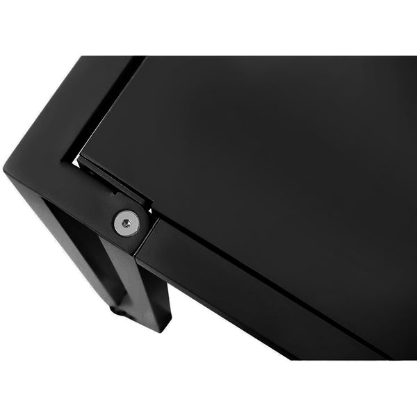 Christel Space Saving Folding Home Office Desk with Sturdy Black Metal Frame