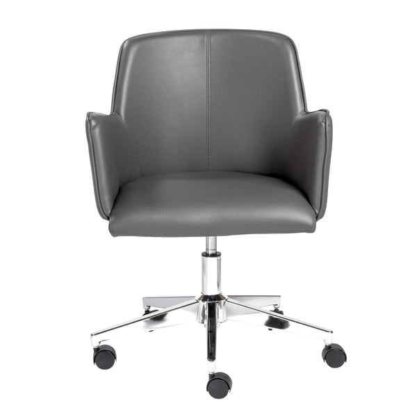 EE Test Vendor Sunny Pro Ergonomic Office Chair Polished Chrome Base Modern Workspace Seating EETEST-29724GRY