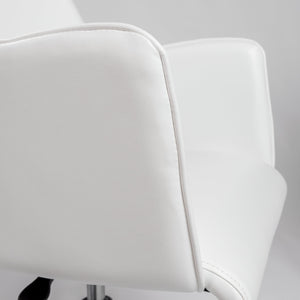 Sunny Pro Leatherette Office Chair with Polished Chrome Base for Modern Workspaces