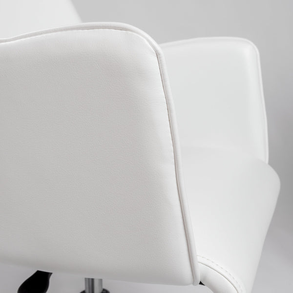 Sunny Pro Leatherette Office Chair with Polished Chrome Base for Modern Workspaces