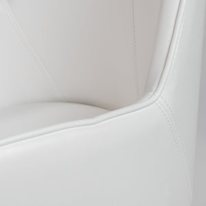 Sunny Pro Leatherette Office Chair with Polished Chrome Base for Modern Workspaces