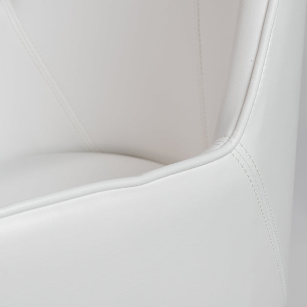 Sunny Pro Leatherette Office Chair with Polished Chrome Base for Modern Workspaces